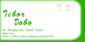 tibor dobo business card